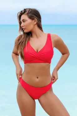 Low-Rise|Bikini Bottoms<Sunsets Geranium Collins Hipster Bottom