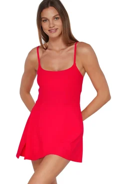 Swim Dress<Sunsets Geranium Naomi Swim Dress One Piece