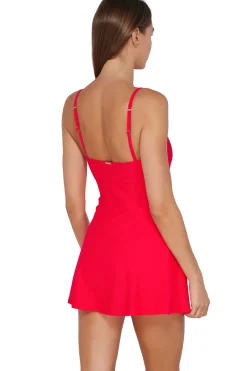 Swim Dress<Sunsets Geranium Naomi Swim Dress One Piece