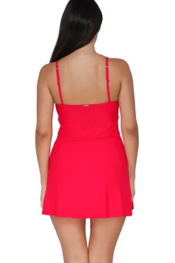 Swim Dress<Sunsets Geranium Naomi Swim Dress One Piece