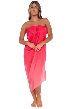 Cover-Ups<Sunsets Geranium Paradise Pareo