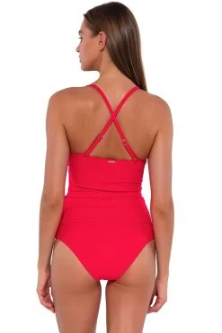 Tankinis<Sunsets Geranium Simone Tankini Top