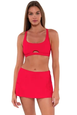 Swim Skirts<Sunsets Geranium Sporty Swim Skirt
