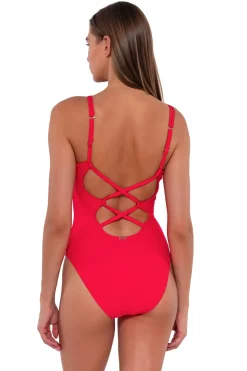 Classic<Sunsets Geranium Veronica One Piece