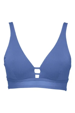 Plus Size|Underwire<Sunsets Harbor Blue Sandbar Rib Danica Top