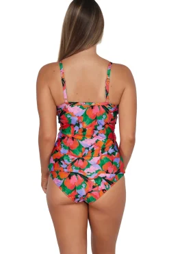 Plus Size|Bra-Sized<Sunsets Hummingbird Cove Forever Tankini Top