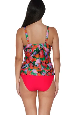 Plus Size|Bra-Sized<Sunsets Hummingbird Cove Forever Tankini Top