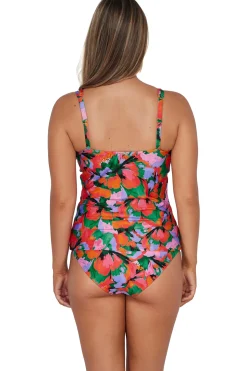 Plus Size|Underwire<Sunsets Hummingbird Cove Taylor Tankini Top