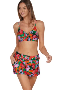 Plus Size<Sunsets Hummingbird Cove Sporty Swim Skirt Bottom
