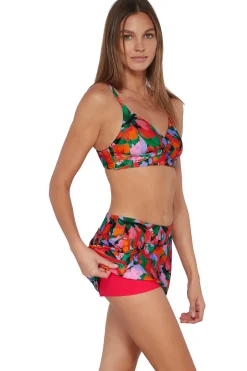 Plus Size<Sunsets Hummingbird Cove Sporty Swim Skirt Bottom