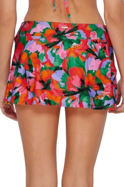 Plus Size<Sunsets Hummingbird Cove Sporty Swim Skirt Bottom