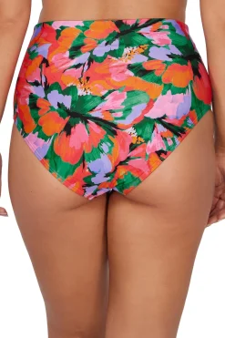 Plus Size|High-Waist<Sunsets Hummingbird Cove Capri High Waist Bottom