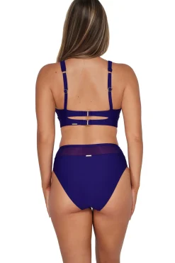 Plus Size|High-Waist<Sunsets Indigo Annie High Waist Bottom