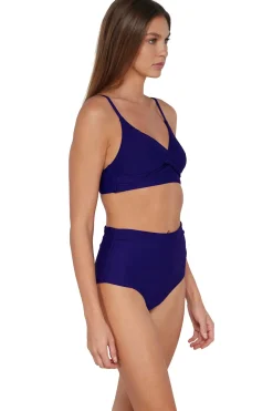 Plus Size|High-Waist<Sunsets Indigo Capri High Waist Bottom