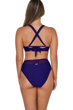 Plus Size|Underwire<Sunsets Indigo Vienna V-Wire Top