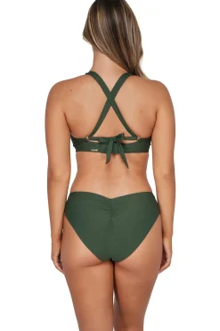 Low-Rise|Bikini Bottoms<Sunsets Island Green Alana Reversible Hipster Bottom