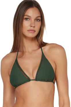 Wire-Free|Bikini Tops<Sunsets Island Green Laney Triangle Top