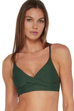 Wire-Free<Sunsets Island Green Lyla Bralette Top