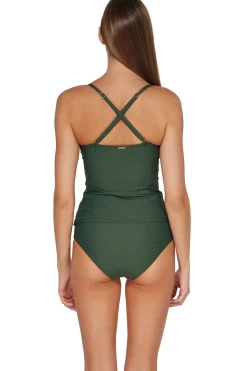 Wire-Free|Tankinis<Sunsets Island Green Simone Tankini Top