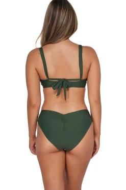 Plus Size|Underwire<Sunsets Island Green Vienna V-Wire Top