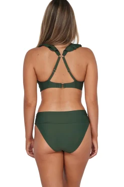 Plus Size|Wire-Free<Sunsets Island Green Willa Wireless Top