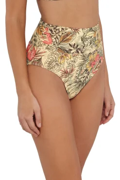 Plus Size|High-Waist<Sunsets Island Spice Hannah High Waist Bottom