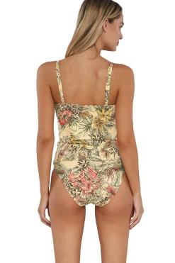 Wire-Free|Tankinis<Sunsets Island Spice Simone Tankini Top