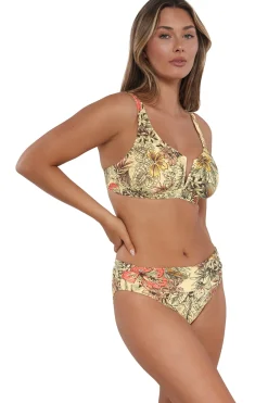 Plus Size|Bikini Bottoms<Sunsets Island Spice Unforgettable Bottom