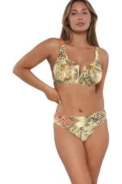 Plus Size|Underwire<Sunsets Island Spice Vienna V-Wire Top