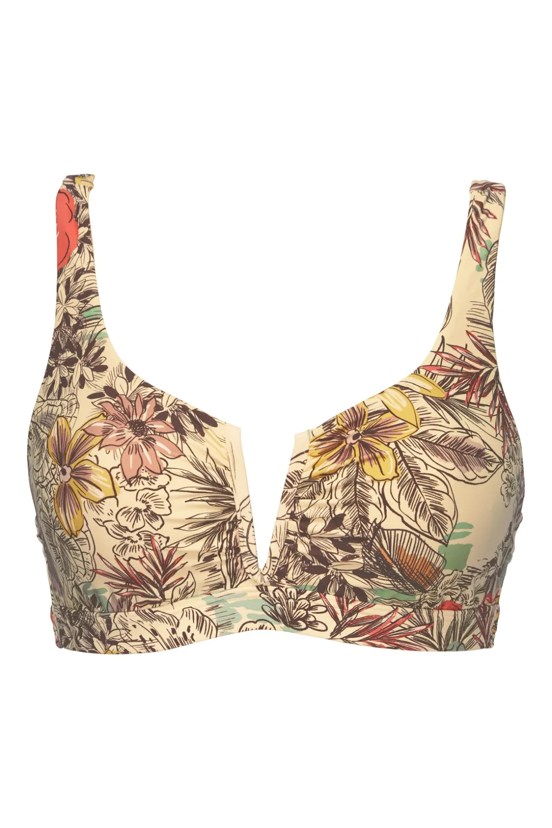 Plus Size|Underwire<Sunsets Island Spice Vienna V-Wire Top