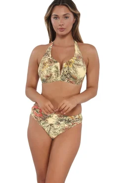 Plus Size|Underwire<Sunsets Island Spice Vienna V-Wire Top