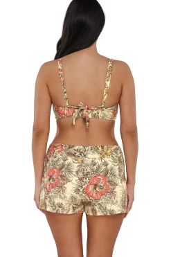 Plus Size|Underwire<Sunsets Island Spice Vienna V-Wire Top