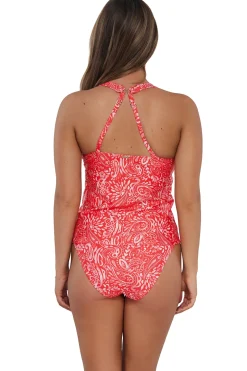 Plus Size|Underwire<Sunsets Majorca Elsie Tankini Top