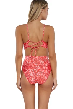 Plus Size|High-Waist<Sunsets Majorca Hannah High Waist Bottom