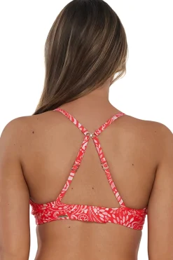 Plus Size|Underwire<Sunsets Majorca Kauai Keyhole Top