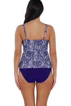 Plus Size|Underwire<Sunsets Marina Taylor Tankini Top