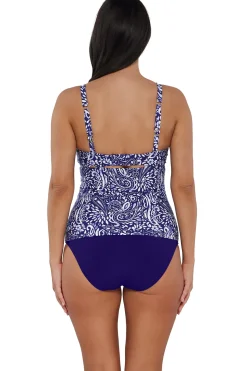 Plus Size|Underwire<Sunsets Marina Zuri V-Wire Tankini Top