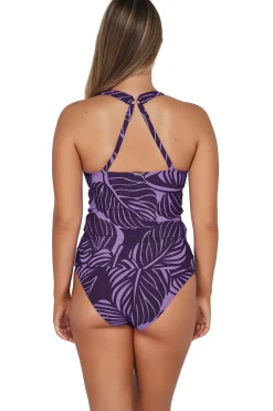 Plus Size|Underwire<Sunsets Mystic Palms Elsie Tankini Top