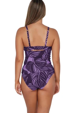 Plus Size|Underwire<Sunsets Mystic Palms Serena Tankini Top