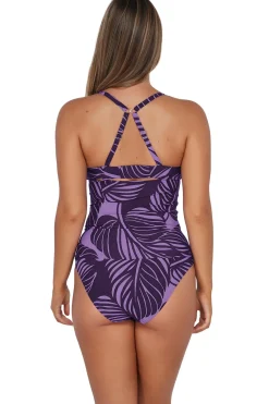 Plus Size|Underwire<Sunsets Mystic Palms Serena Tankini Top