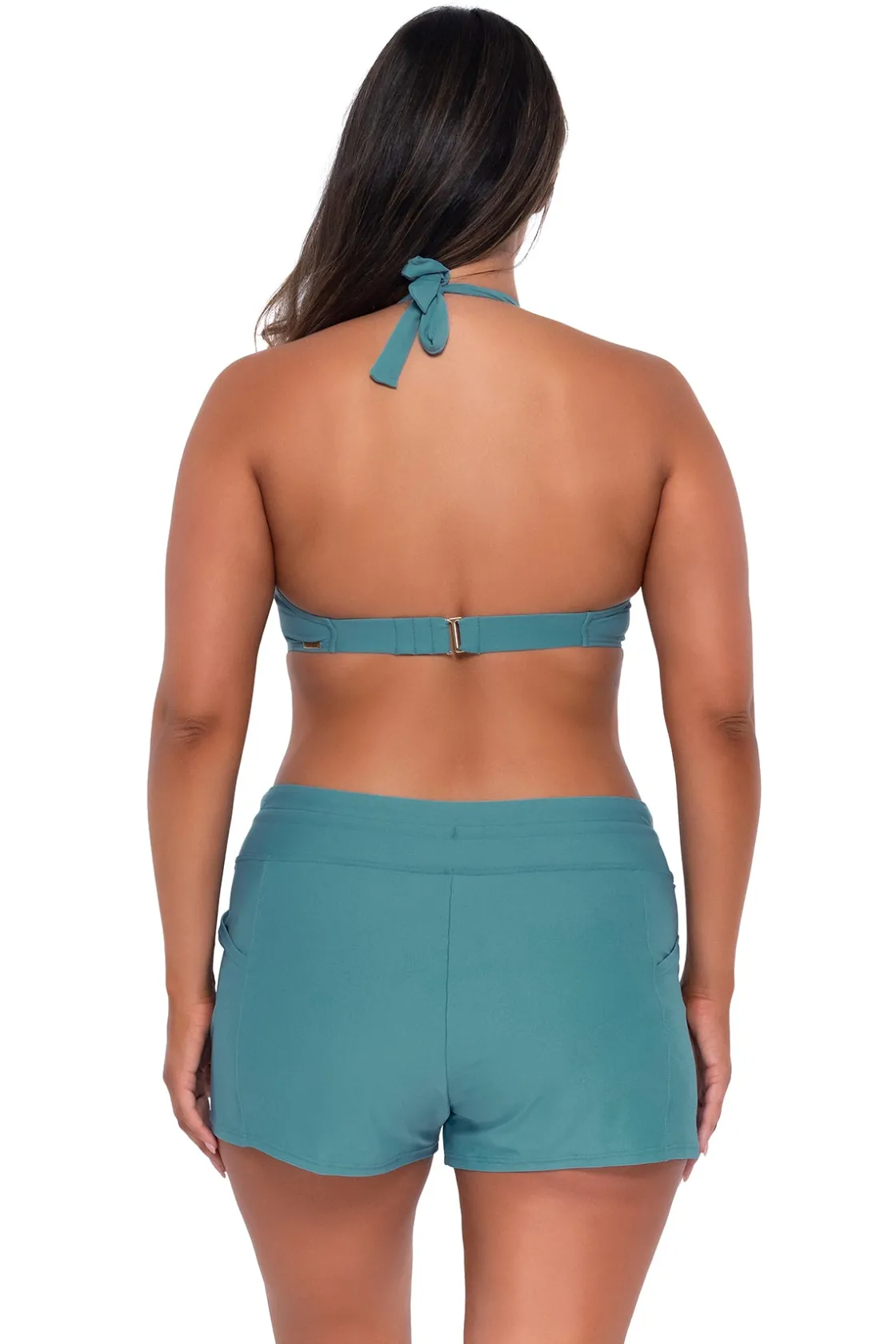 Plus Size|Bra-Sized<Sunsets Ocean Muse Halter Top