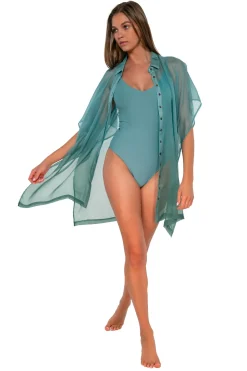 Cover-Ups<Sunsets Ocean Shore Thing Tunic