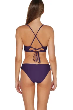 Wire-Free|Bikini Tops<Sunsets Paradise Plum Brandi Bralette Top