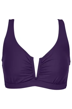 Plus Size|Underwire<Sunsets Paradise Plum Vienna V-Wire Top