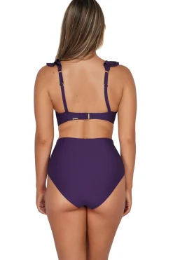 Plus Size|Wire-Free<Sunsets Paradise Plum Willa Wireless Top