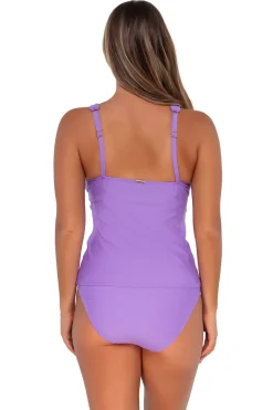 Plus Size|Underwire<Sunsets Passion Flower Elsie Tankini Top