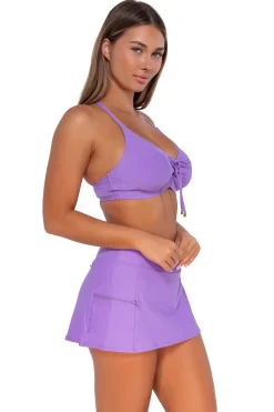 Swim Skirts<Sunsets Passion Flower Sporty Swim Skirt