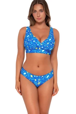 Low-Rise|Bikini Bottoms<Sunsets Pineapple Grove Alana Reversible Hipster Bottom