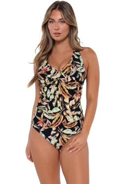 Plus Size|Underwire<Sunsets Retro Retreat Elsie Tankini Top