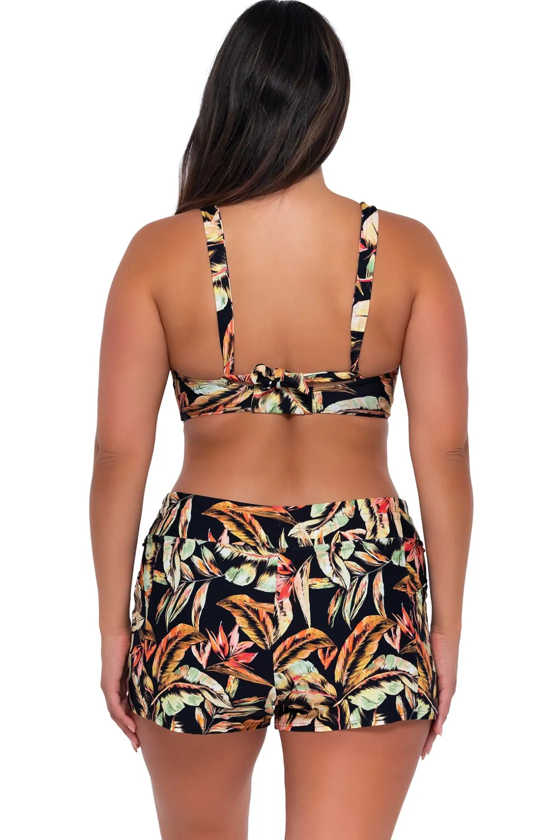 Plus Size|Underwire<Sunsets Retro Retreat Vienna V-Wire Top